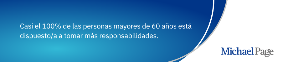 casi el 100% de las personas mayores de 60 años está dispuesto/a a tomar más responsabilidad