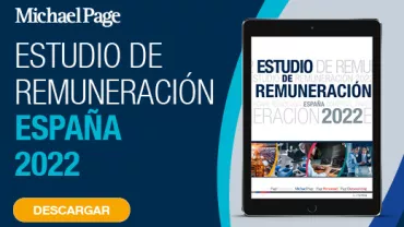 Portada del Estudio de Remuneración España 2022 en una tableta.