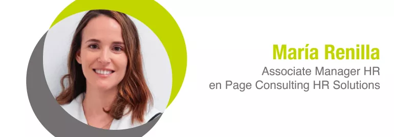 Retrato profesional con nombre y título de consultora en recursos humanos.