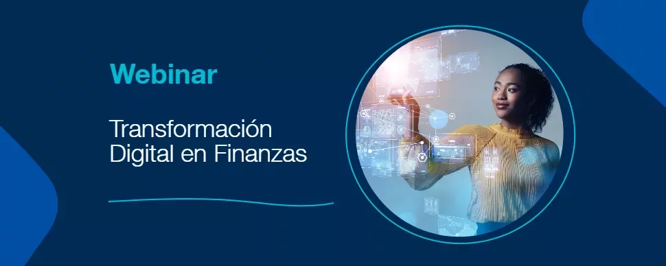 Mujer interactuando con gráficos digitales sobre un tema de finanzas.