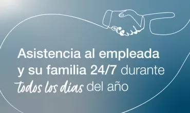 Texto en español sobre asistencia al empleada y familia 24/7.