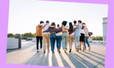 Group of people hugging