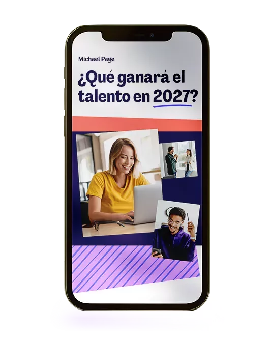 Portado de la Guía Salarial con 3 imagenes y el texto 